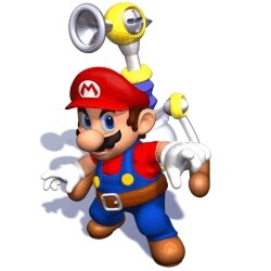 Mario, en su encarnación en Super Mario Sunshine (GCN)