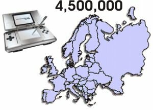 Las ventas del Nintendo DS a través de la geografía europea