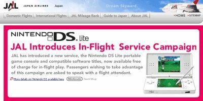 Promoción con el NDS por parte de Japan Airlines