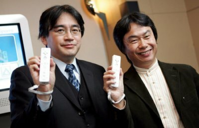 Satoru Iwata y Shigeru Miyamoto